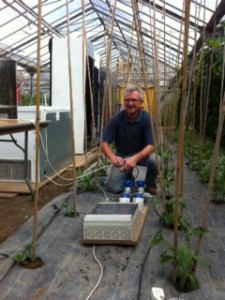 Jimmy getting the kitchen in the glasshouse all connected